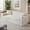 White|3 Seat Sofa, variant on Aukfa 3 Piece Sofa Set - 43.5" Oversized Armchair Boneless Couch w/ 2 Cup Holders&Side Pockets, White