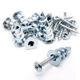 thumbnail image 1 of Kit d'Ancrage pour Cloison Sèche/mur Creux Auto-Perçant en Zinc avec Vis (30 Pcs), 1 of 6