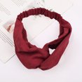 thumbnail image 2 of Puntoco Clearance Womens Headband Pure Color Hairband Bow Tie Velvet Wide-Brimm Headwrap Hair Band, 2 of 2
