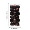 thumbnail image 2 of Fiudx Adornos Navideños, Bolas Irrompibles Galvanizadas, Juego de 24 Piezas de 6 Cm, Perfectos para Árboles, Coronas, Guirnaldas, Decoraciones Festivas, Uso Doméstico y Comercial., 2 of 2