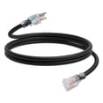 thumbnail image 1 of Cable de extensión para exteriores EP, 6 pies, 12/3, SJTW, resistente, negro, 1 of 7