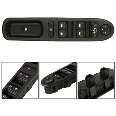 Interruptor elevador de ventana delantera derecha, apto para Peugeot 207 Citroen Interruptor de ventana delantera derecha 6490.EH 6490EH SW-FH-PJ-612A