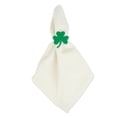 thumbnail image 2 of DII Novelty Green Shamrock Napkin Rings, Set of 6, Casted Brass, Multiple Patterns, 2 of 6