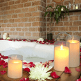thumbnail image 4 of 3 Velas s Led Grande Flama Vaso de Cristal, 4 of 5