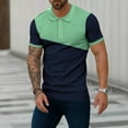 thumbnail image 2 of Ketyyh-chn99 Men's Fashion Polo Shirts for Men Fashion Classic Fit Tops Buttons Polo Shirt Pullover Green,4XL, 2 of 4