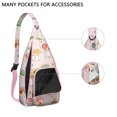 thumbnail image 2 of Waterproof Hiking Backpack Sling Bag for Women – Lightweight Crossbody Bags with Adjustable Strap, Multipurpose Chest Bag for Travel, Outdoor Adventures & Everyday Use – Boho Vintage Mushroom Design, 2 of 4