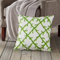 thumbnail image 2 of Greendale Home Fashions 20" x 20" Green Lattice Cotton Canvas Decorative Pillow, 2 of 4