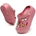 thumbnail image 4 of CERYTHRINA Womens Platform Clogs 2 in High Heels Mules Gardener Platform with Casual Clogs Red 39, 4 of 9