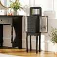 thumbnail image 4 of Gymax Jewelry Wood Cabinet Armoire Storage Box Chest St& Organizer Christmas Gift Black, 4 of 10