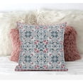 thumbnail image 4 of Jahan Paisley Jeter Tissu Oreiller en Vert Gris Indigo 20x20, 4 of 7