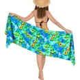 thumbnail image 5 of HAPPY BAY Women's Bikini Skirt Sarong Swimwear Cover up Bathing suit Summer Wraps Swimsuit Beach Wrap Coverups for Women One Size Teal, Floral, 5 of 5
