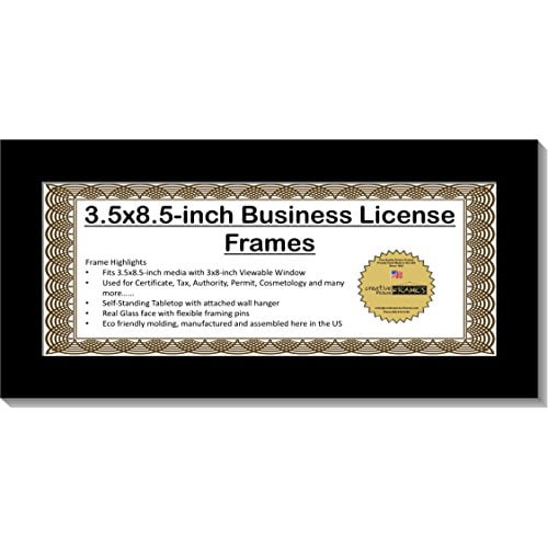 Candy White Double License Business Frame for Profession CreativePF CL8.5x11cw 