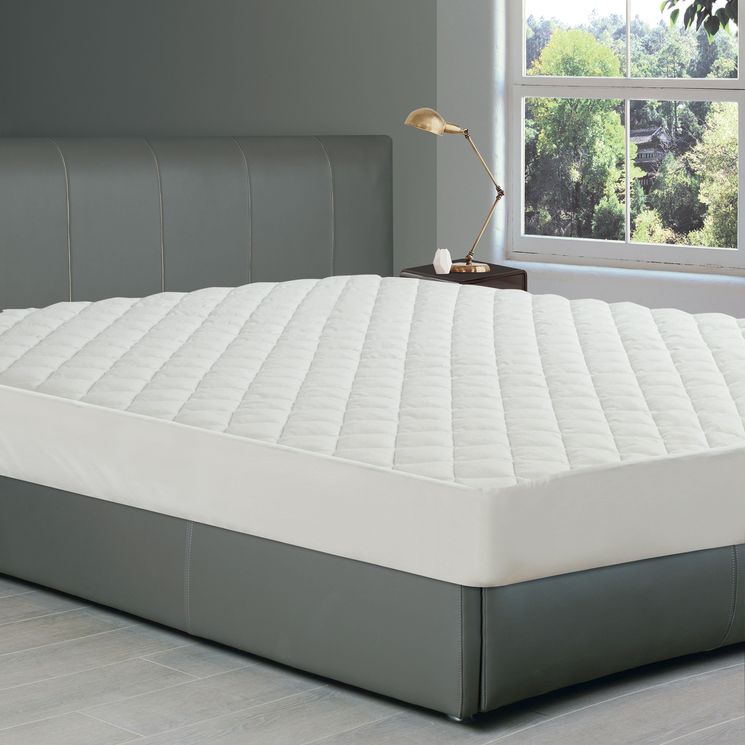 All-in-One Repreve Recycled Soft Terry Fitted Mattress Pad, California King