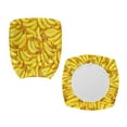 thumbnail image 4 of FKELYI Desk Chair Cover Stretch Fbaric Office Chair Slipcover Funny Banana Print Computer Chair Cover 2 Pcs include 1 Backrest Cover 1 Cushion Seat Cover for Office Worker, 4 of 7