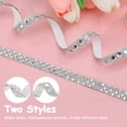 thumbnail image 4 of Rhinestone Ribbon Glass Silver for Clothing and Accessories 2 Rolls 36.16X0.39X0.04In, 4 of 8