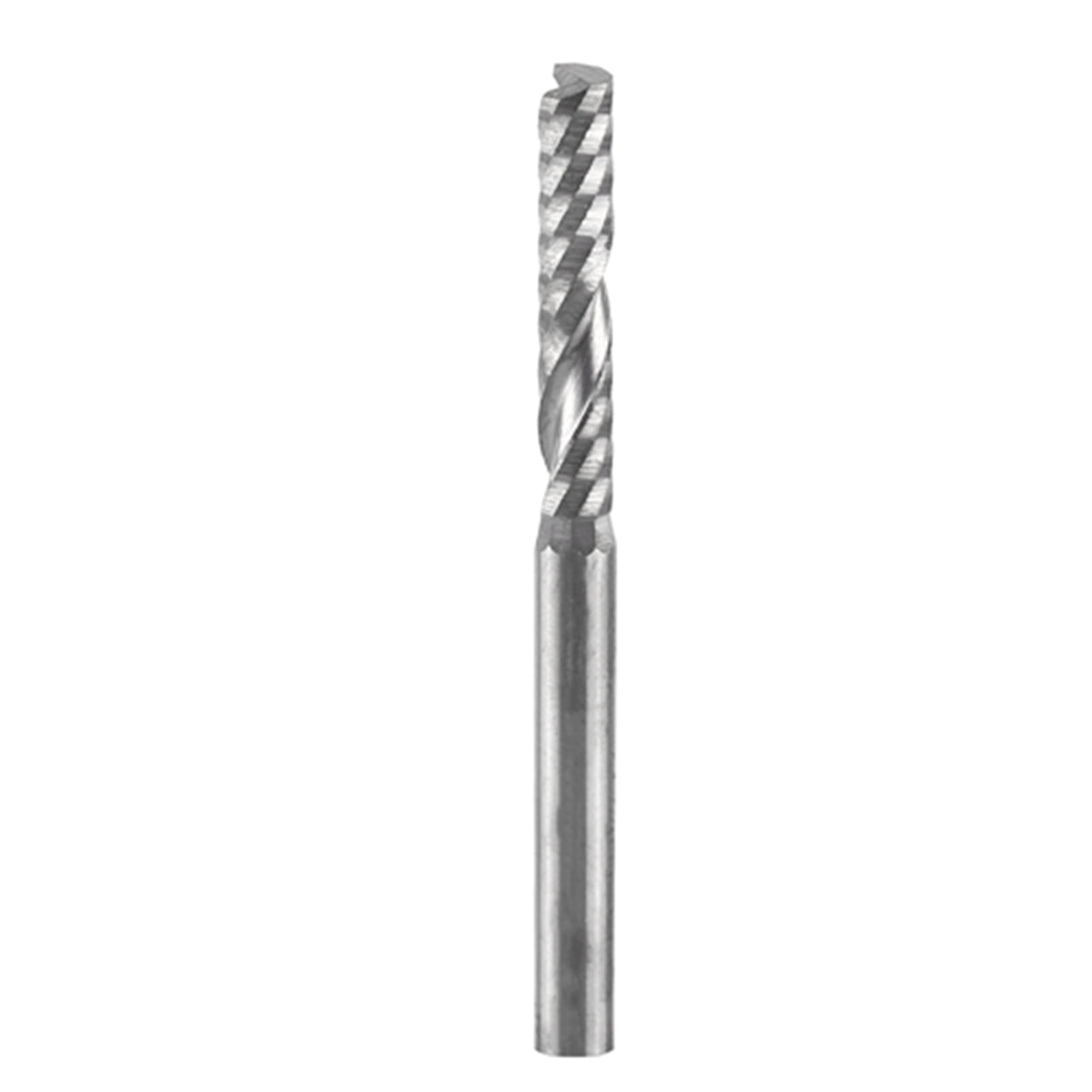 10pcs Single Flute End Mill Cutter CNC Tool Bits 3.175mm Diameter 22mm Cutting Edge Length