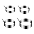 thumbnail image 1 of Decodeary 4pieces Easy To Round Egg Rings Made With 304 Stainless Steel Easy To Clean 1Set, 1 of 6