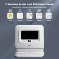 Costway Portable Countertop Dishwasher Compact Dishwashing Machine w/7