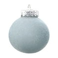thumbnail image 2 of Hvmvliv Set of 12 Red Velvet Christmas Tree Balls 3.14 Inch Flocked Xmas Decorations Plastic Hanging Ornaments for Holiday Decor Blue, 2 of 7