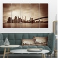 thumbnail image 1 of Manhattan Financial District - Cityscape Canvas Print, 1 of 3