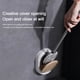 thumbnail image 4 of Escobillero con Mango Largo Ergonómico, Cerdas de Tpr Antirayaduras, Limpieza Fácil y Eficiente, Accesorio de Baño Moderno, Diseño Compacto, Color Negro/Caqui, 42 X 10 X 4 Cm., 4 of 7