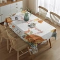 thumbnail image 2 of Thanksgiving Tablecloth Wrinkle Resistant Washable Tablecolths Table Covers Welcome Pumpkin Harvest Table Cover for Thanksgiving Background Indoor Outdoor Birthday Rectangle,60x84inch, 2 of 5
