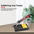 thumbnail image 4 of ANENG 16pcs Soldering Iron Kit Mini Electric Soldering Irons with LCD Digital Display Intelligent Welding Iron Kit 60W Adjustable Temperature Welding Tool with Multimeter Electrical Test Pen 5pcs, 4 of 8