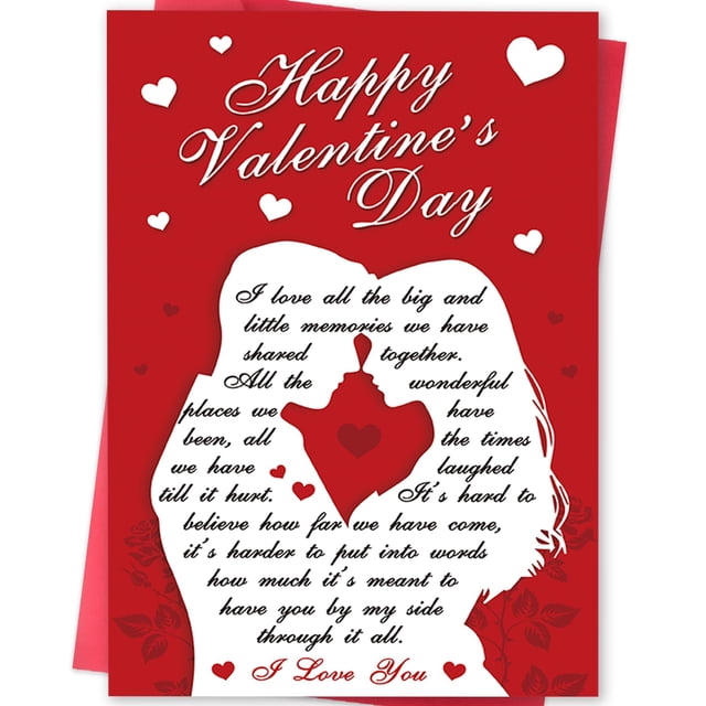 Tarjeta de San Valentín MqmRyeto Romantic for Him Her