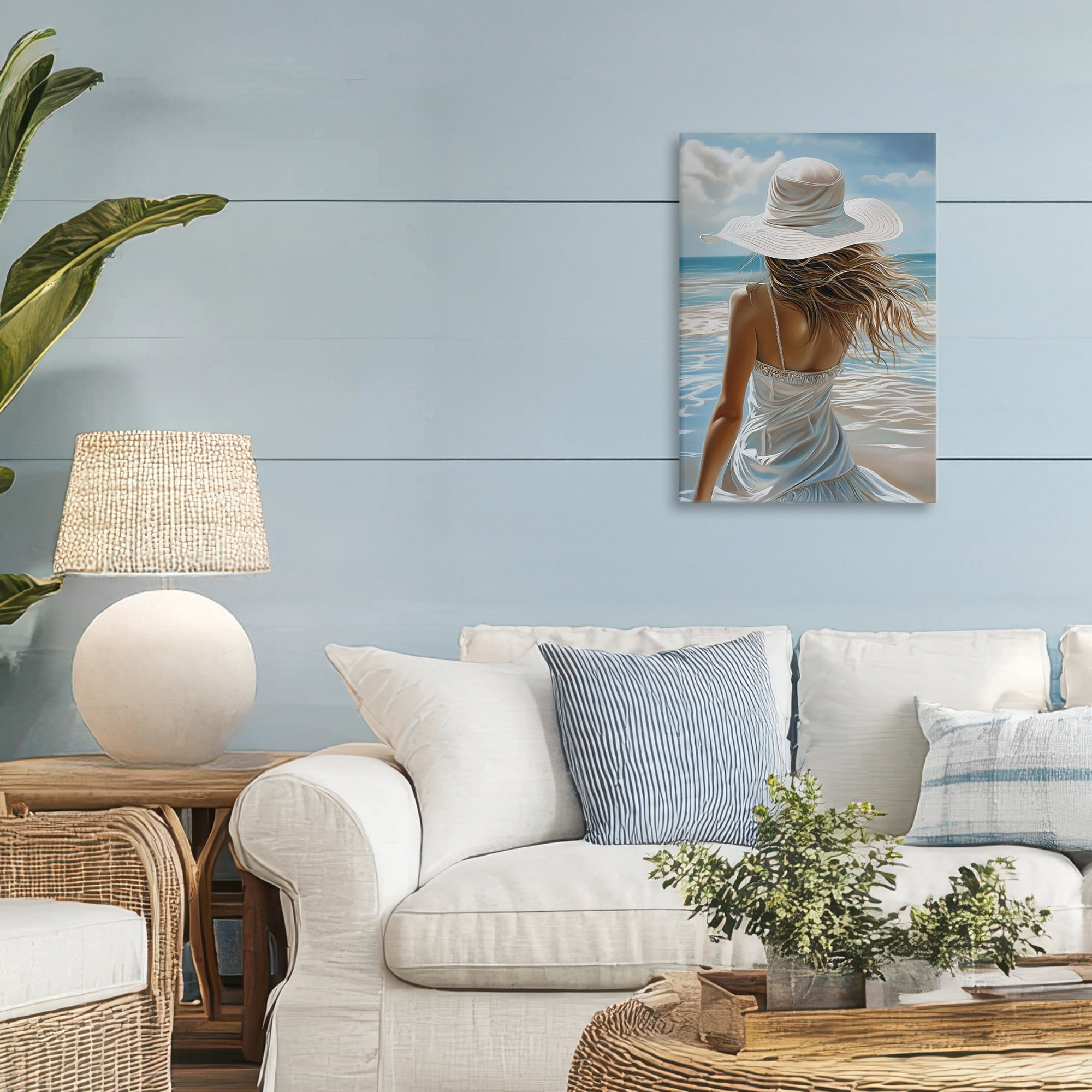 Stupell Industries Seaside Breeze & Flowing Dress Canvas Wall Art, design by Imagine It Images