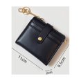 thumbnail image 4 of Cartera delgada para mujer Cartera delgada para mujer con tarjetero Bloqueo de cuero Carteras pequeñas, 4 of 5