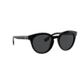 thumbnail image 2 of Burberry  Plastic Womens Semi-Oval Sunglasses Black 55mm Adult, 2 of 3