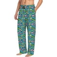 thumbnail image 6 of Naloa Cars Transportation Pajama Pants Men, PJ Bottoms, Sleep & Lounge Pants-Large, 6 of 6