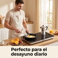 thumbnail image 3 of Parrilla de Inducción Doble 2000W | 8 Niveles de Potencia y Temperatura | Control Táctil | Superficie de Vidrio Cerámico | Cocina Rápida, Segura y Eficiente, 3 of 8