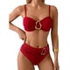 thumbnail image 2 of Tankini para mujer, bikini con escote en V y tirantes, traje de baño dividido, traje de baño dividido, traje de baño de dos piezas para mujer, trajes de baño tankini para mujer, traje de baño de 2 pie, 2 of 7