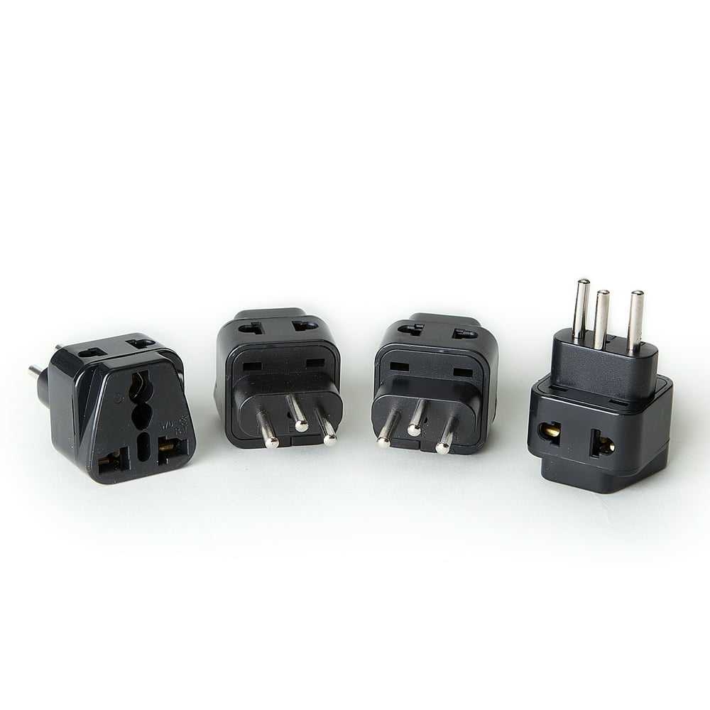 Orei Switzerland Power Plug Adapter By Orei, 2 In 1 Usa Grounded Connection Universal Socket