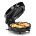 thumbnail image 1 of Holstein Housewares - Máquina antiadherente para tortillas y frittata, color negro y acero inoxidable - Hace 2 porciones individuales rápida y fácil, 1 of 5