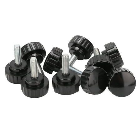 

Fugacal Fastener 10Pcs Clamping Knob Jig Bolt Lathe Hand Grip Twist Nut Straight Thread Locking Handle M6x25x20 Hand‑Twist Screw