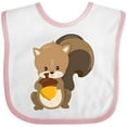 thumbnail image 3 of Inktastic Cute Woodland Animal Squirrel Boys or Girls Baby Bib, 3 of 4