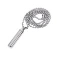 thumbnail image 1 of Stainless Steel Pill Case Holder Cylinder Cremation Urn Memorial Pendant Necklace Keepsake 49*9mm---Product code 36785, 1 of 5