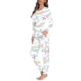 thumbnail image 2 of Renewold Pajamas for Women Sweatpants Seashell Starfish Print Sleep Set Winter Home Party Pajamas Top and Pants Size XL, 2 of 5