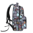 thumbnail image 3 of Goofa The Nightmare Before Christmas Pattern Casual Backpack for School & Travel – Lightweight Ergonomic Backpack with Laptop Compartment, Multiple Pockets-One Size, 3 of 5