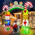 thumbnail image 4 of Kalolary 10 FT Christmas Inflatable Archway Gift Boxes, Xmas Arch Inflatable Blow Up Yard Outdoor Decorations Merry Christmas Giant Inflatable with Build-in Lights for Yard Garden Lawn Indoor Decor, 4 of 7