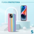 thumbnail image 2 of Funda de Protección para iPhone 14 / 14 Plus / 14 Pro / 14 Pro Max - Sovico - Silicón Arcoíris, 2 of 6