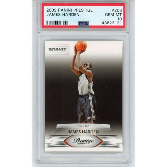 Graded 2009-10 Panini Prestige James Harden #203 Rookie RC Basketball Card PSA 10 Gem Mint