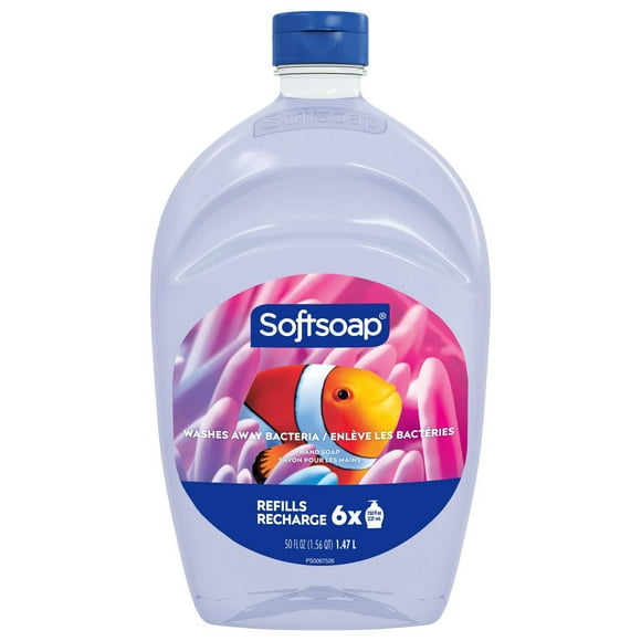 Recharge de savon liquide pour les mains Softsoap, série Aquarium 1,47 L