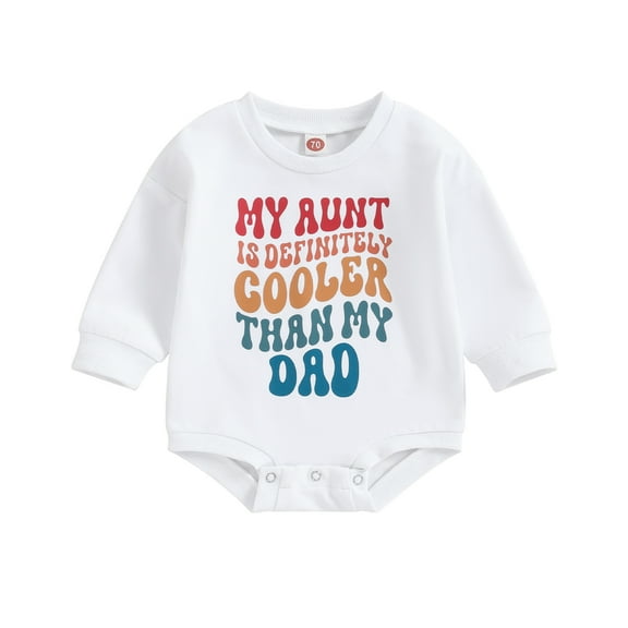 Bagilaanoe Newborn Baby Boy Oversized Romper Sweatshirt Long Sleeve Bodysuits Letter Print Pullover 3M 6M 12M 18M Infant Casual Tee Tops