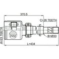 thumbnail image 2 of Febest INNER CV JOINT RIGHT 23X33X26 # 0211-C11XRH OEM 39720-EW627, 2 of 2