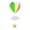 C, variant on Colorful Heart Hot Air Balloon Garland - 3D Hanging Ceiling Decoration - Reusable Paper Clouds & Stars for Birthday, Graduation & Classroom (1 Pack)