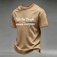 thumbnail image 3 of Mens We The People Means Everyone Simple Rainbow Stripe Pride Funny Tshirts Casual Short Sleeve Crew Neck Graphic Tees, 3 of 5
