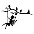 thumbnail image 1 of Adorno De Rama De Hada, Silueta De Hada Oscilante De Metal Inoxidable, Decoración Colgante Para Jardín Al Aire Libre, 1 of 8